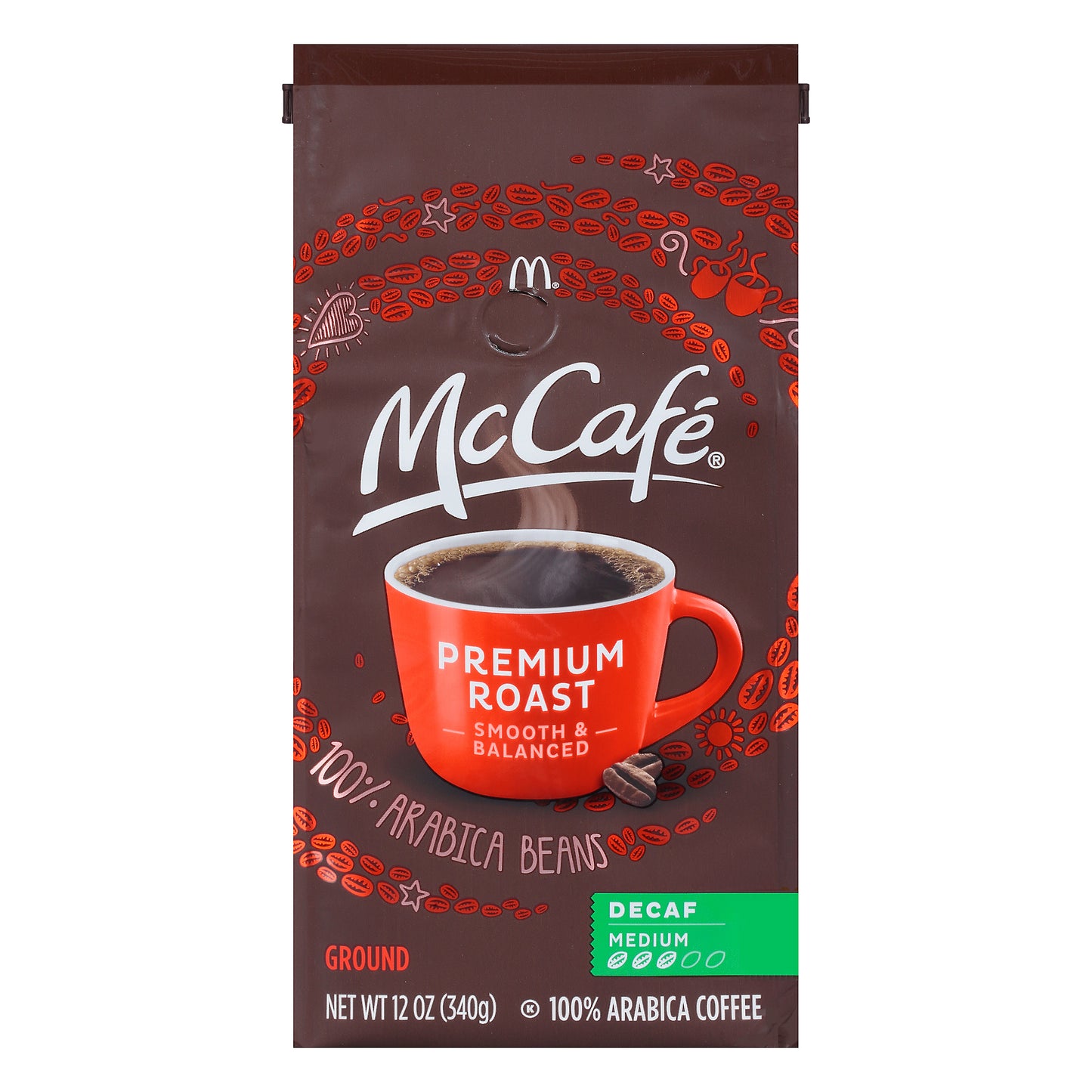 McCafe Decaf Premium Roast Ground Coffee 12 oz. Bag