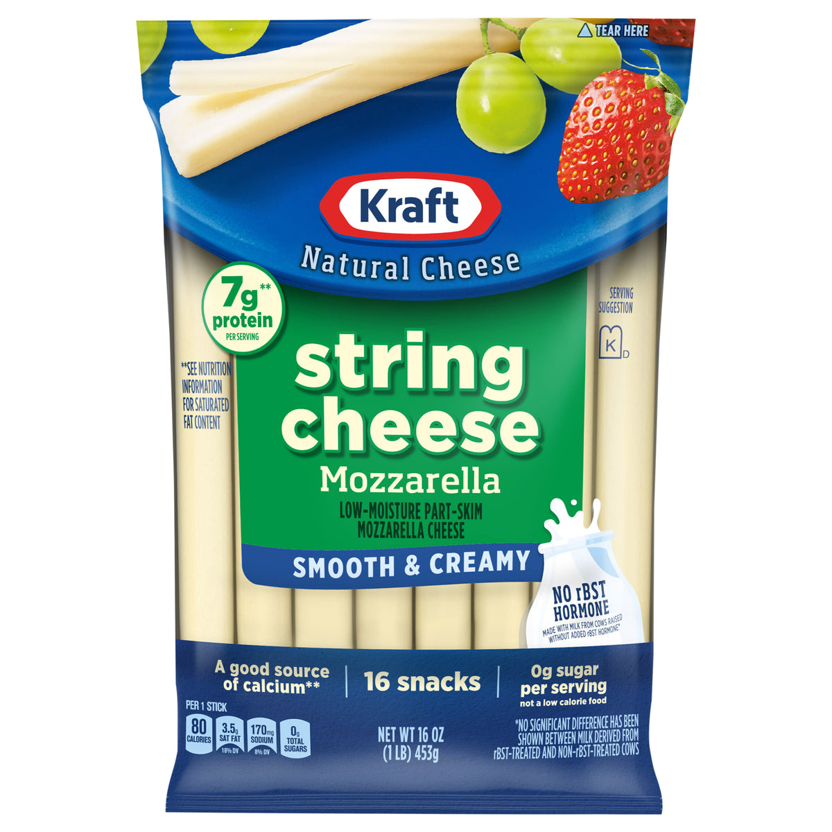 Kraft LMPS Mozzarella String Cheese Stick 12 ct