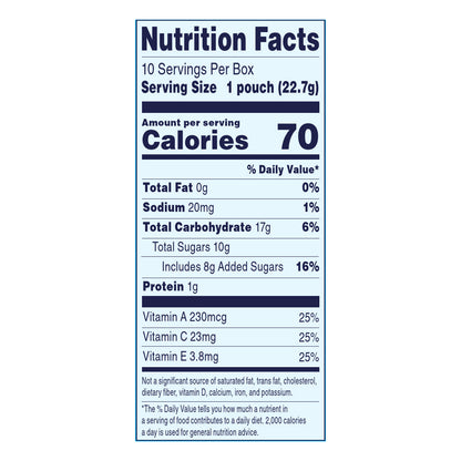 Welch's Mixed Fruit Fruit Snacks 0.8oz Pouches - 10ct Box
