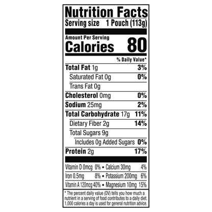 Plum Organics® Mighty 4 Food Group Blend Banana, Blueberry, Sweet Potato, Carrot, Greek Yogurt + Millet 4oz Pouch