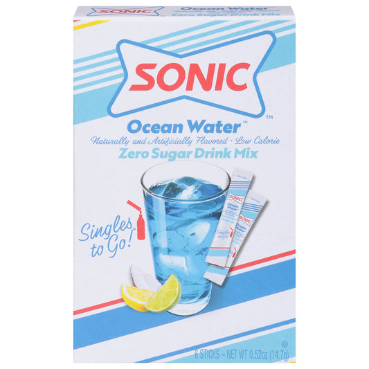 Sonic Singles To Go! Zero Sugar Ocean Water Drink Mix 6 ea