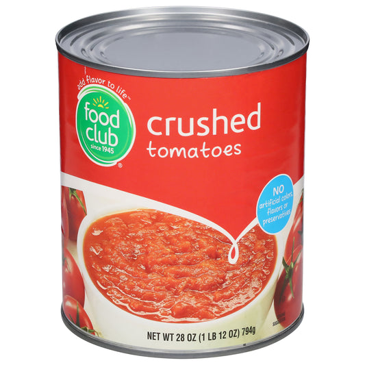 Food Club Crushed Tomatoes 28 oz