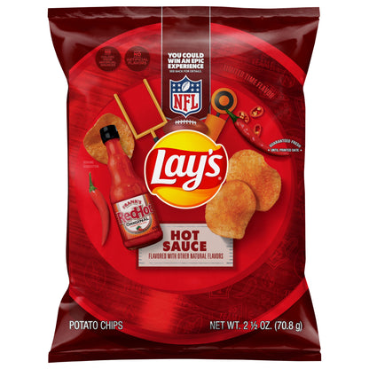 Lay's Potato Chips Hot Sauce 2 1/2 Oz