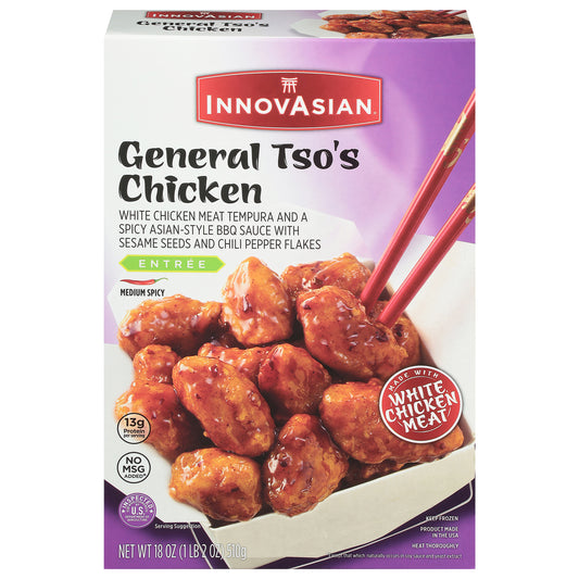 InnovAsian General Tso's Chicken Multi-Serve Entree, 18 oz (Frozen)