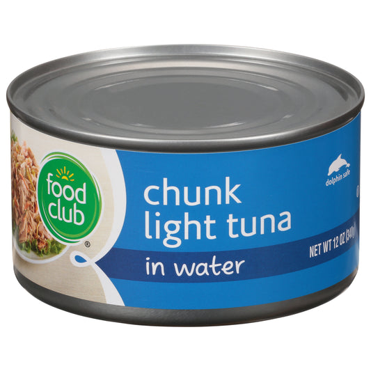 Food Club Chunk Light Tuna In Water 12 oz