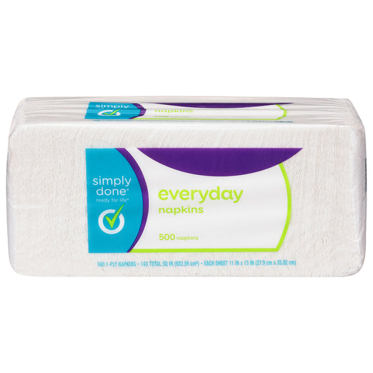 Simply Done 1-Ply Everyday Napkins 500 ea