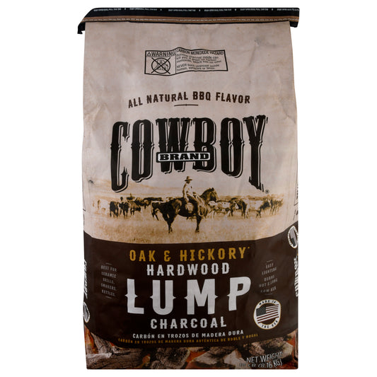 Cowboy Hardwood Oak & Hickory Lump Charcoal 18 lb