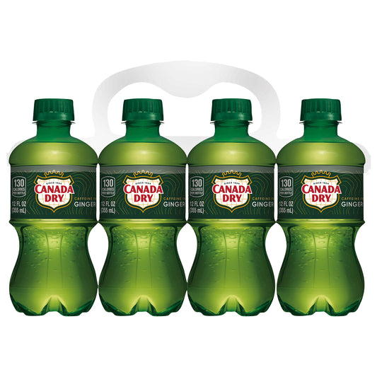 Canada Dry Ginger Ale Soda, 12 fl oz bottles, 8 pack