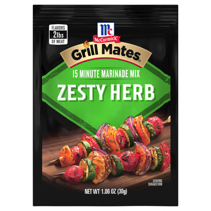 McCormick Grill Mates Marinade Mix - Zesty Herb, 1.06 oz