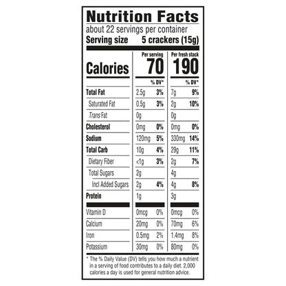 RITZ Fresh Stacks Whole Wheat Crackers, 8 Count, 11.6 oz
