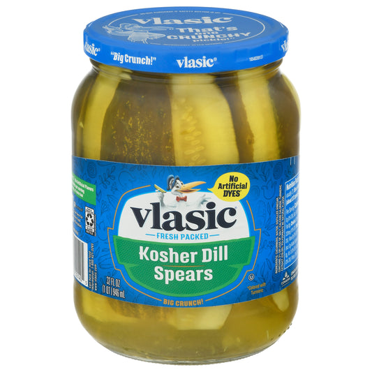 Vlasic Crunchy Kosher Dill Spears Pickles 32 fl oz