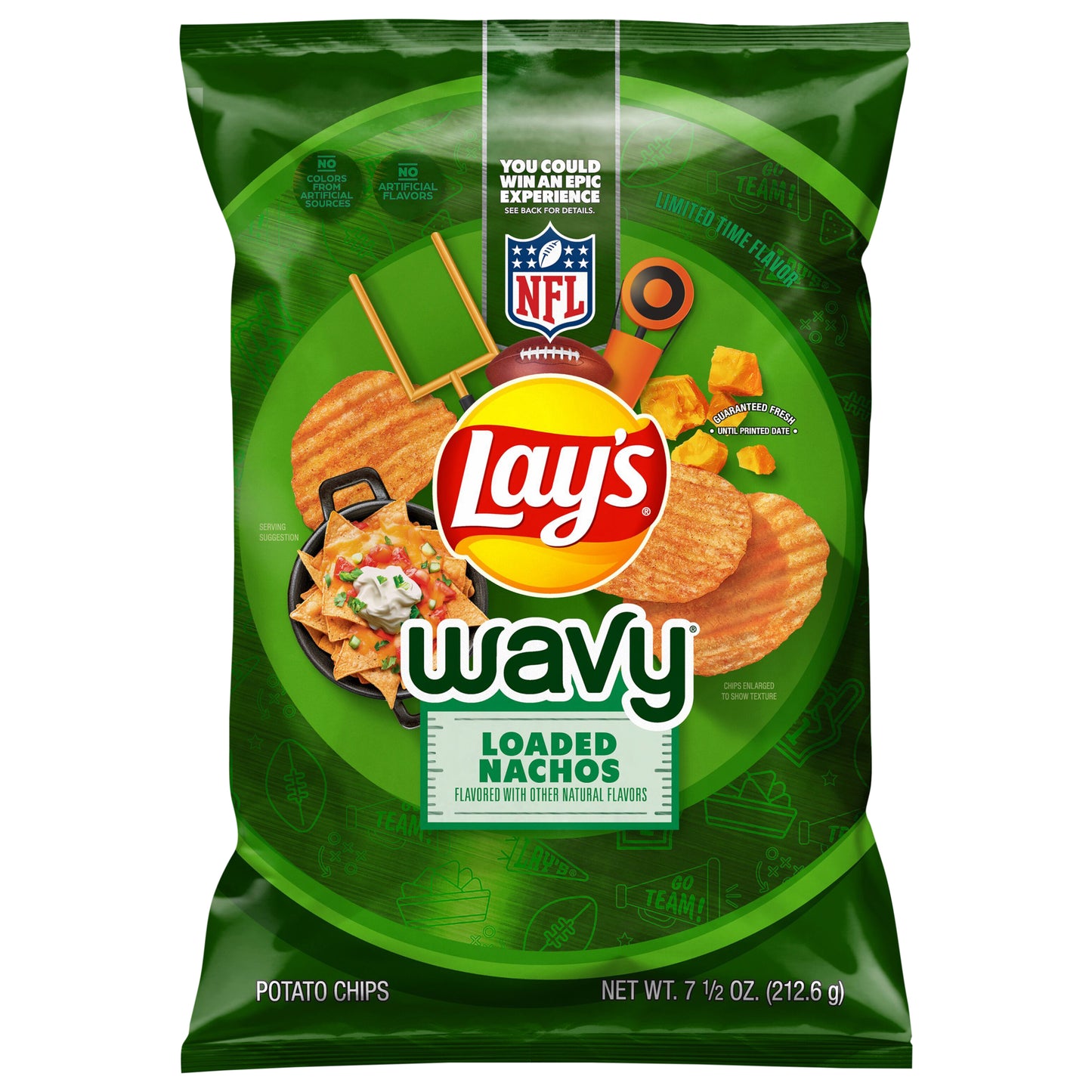 Lay's Wavy Potato Chips Loaded Nachos 7 1/2 Oz