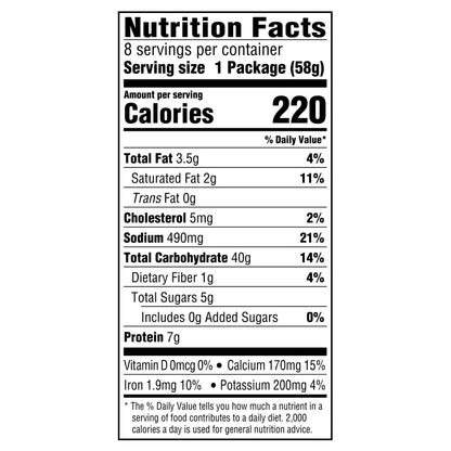 Kraft Mac and Cheese, 8 Cups, for Easy Dinner or Dinner Sides, Original Flavor, No Artificial Flavors, Preservatives or Dyes, 2.05 oz