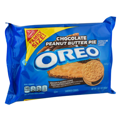 OREO Dark Chocolate Creme Chocolate Sandwich Cookies, Family Size, 17 oz