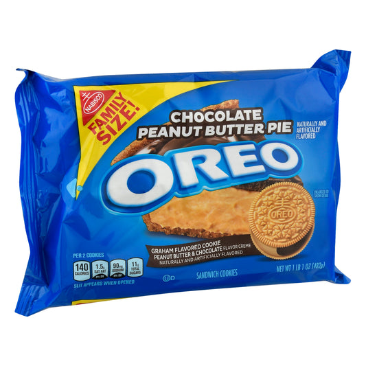 OREO Dark Chocolate Creme Chocolate Sandwich Cookies, Family Size, 17 oz