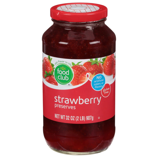 Food Club Strawberry Preserves 32 oz