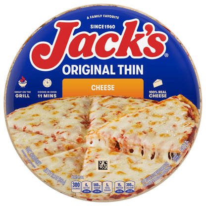 Jack's Original Thin Crust Cheese Frozen Pizza 13.8 oz.