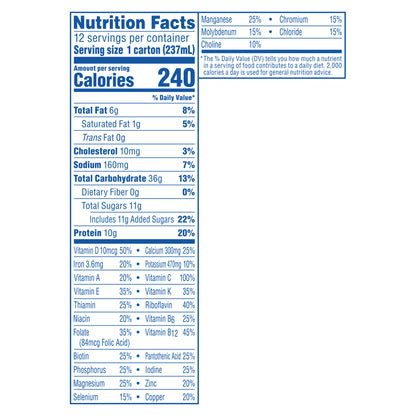 Carnation Breakfast Essentials Creamy Strawberry Flavor Nutritional Drink 12 - 8 fl oz Cartons