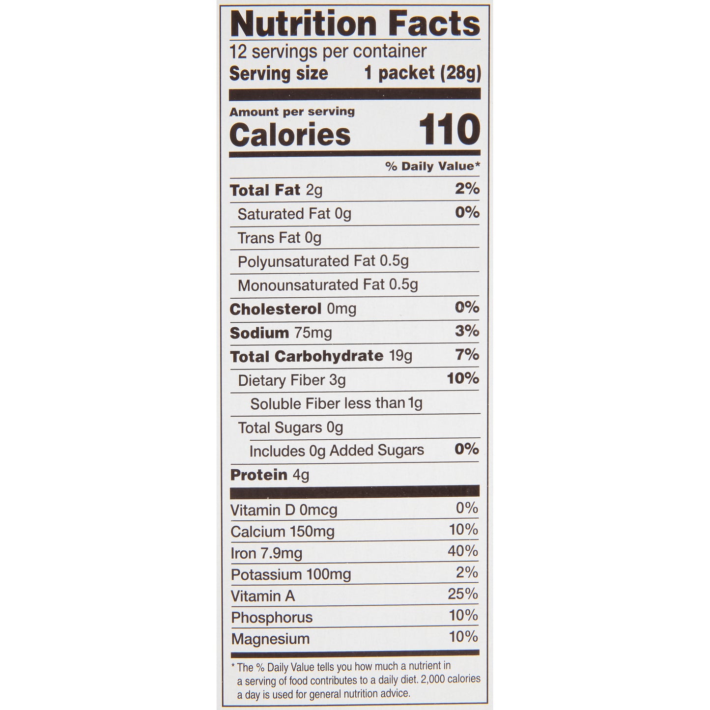 Original Instant Oatmeal