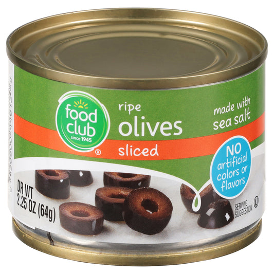 Food Club Sliced Ripe Olives 2.25 oz