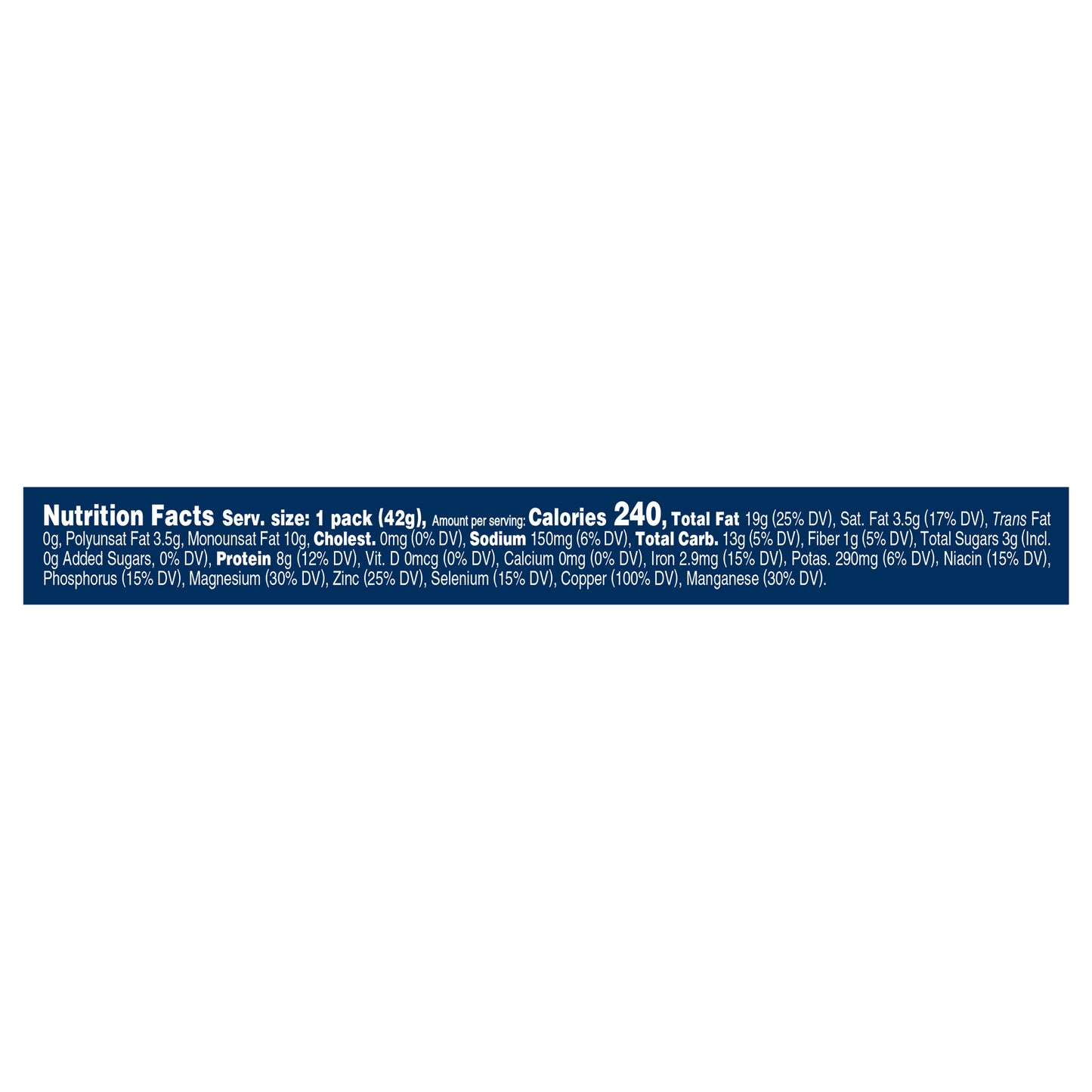 Planters Salted Cahsews 1.5 oz