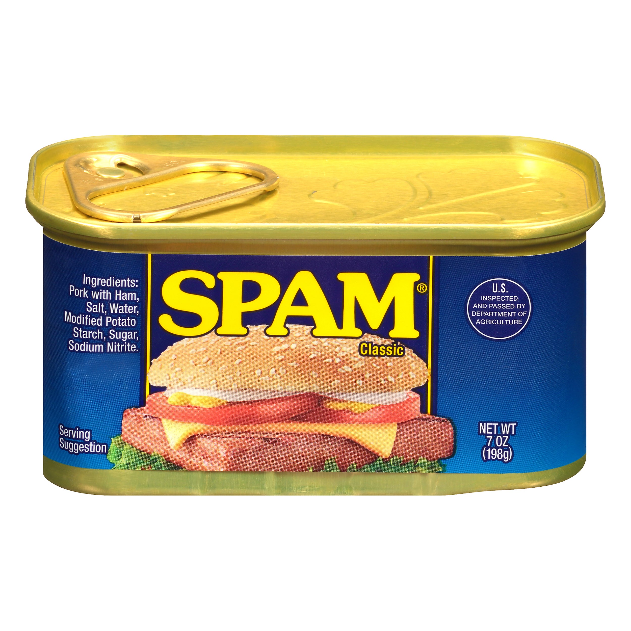 Spam Color SPAM® Classic Canned Meat 7 oz. Pull-Top Can – Douglas Food Valu