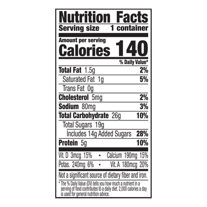 Yoplait Original French Vanilla Low Fat Yogurt, 6 oz Yogurt Cup