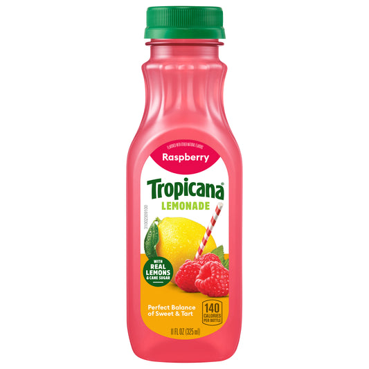 Tropicana Pure Premium Raspberry Lemonade, 11 Fl Oz Bottle