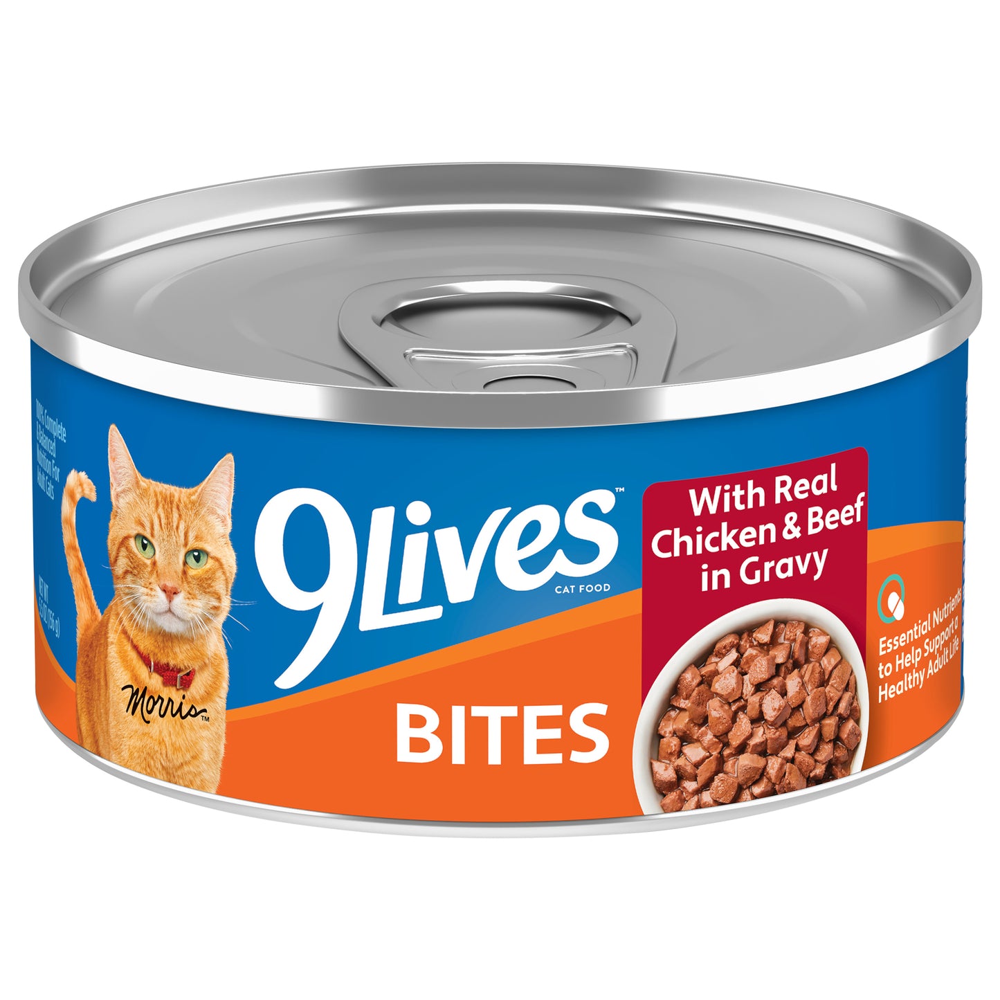 1/5.5OZ 9LIVES BEEF CHKN IN GRVY SNGL