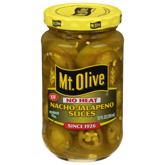 Mt Olive No Heat Nacho Jalapeno Slices