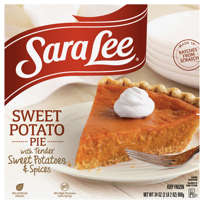 Sara Lee® Open Face Pie 9" Unbaked Sweet Potato 34oz