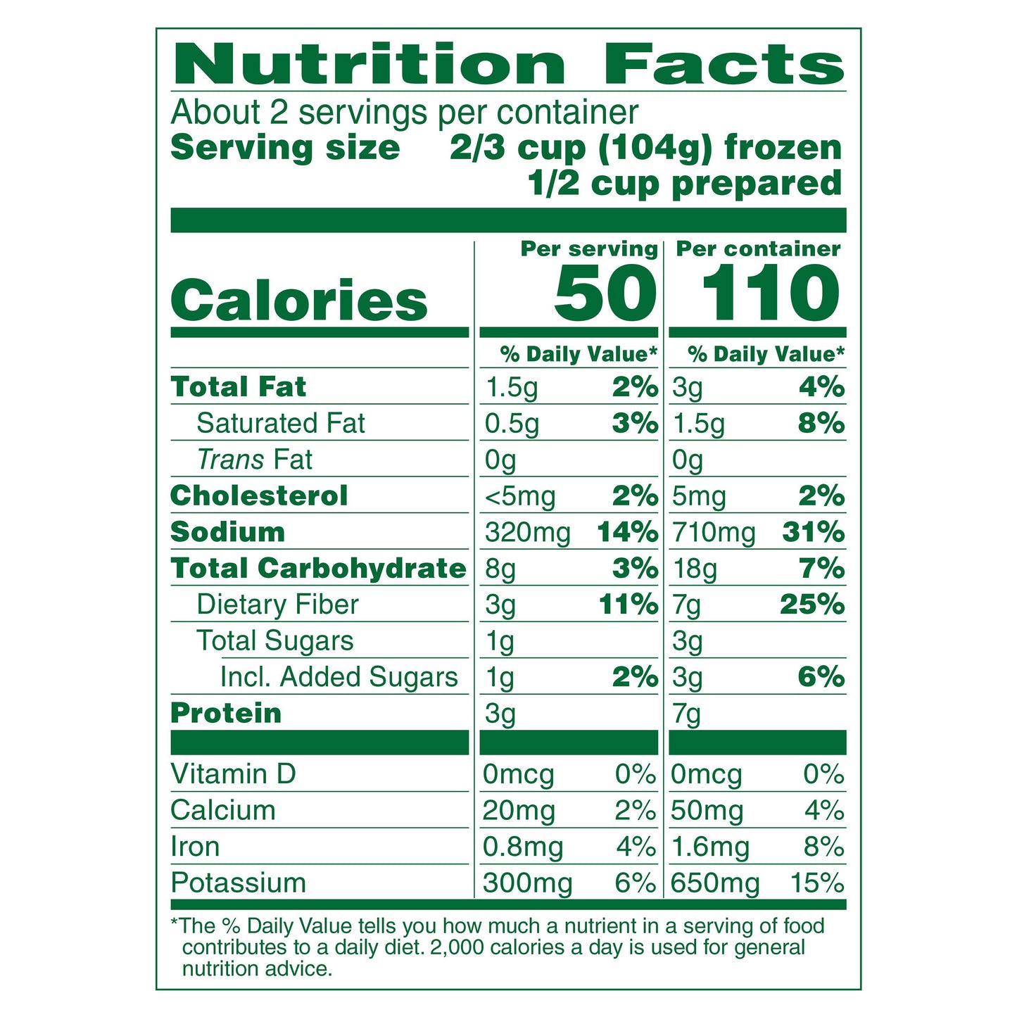 Green Giant Simply Steam Creamed Spinach, Sauced Frozen Vegetables, 8 OZ