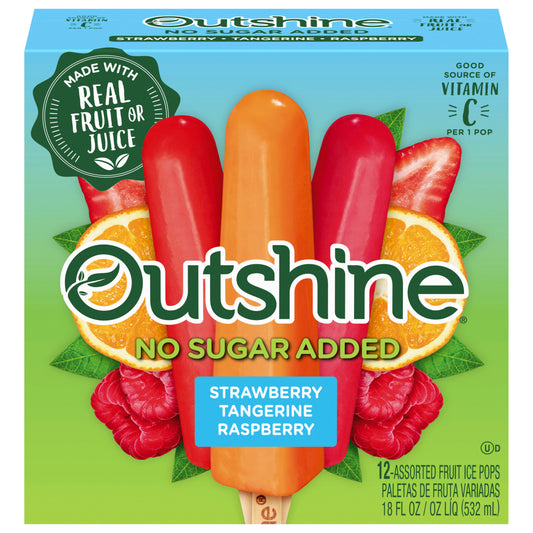 Outshine® Sugar Free Strawberry Tangerine Raspberry Fruit Bars