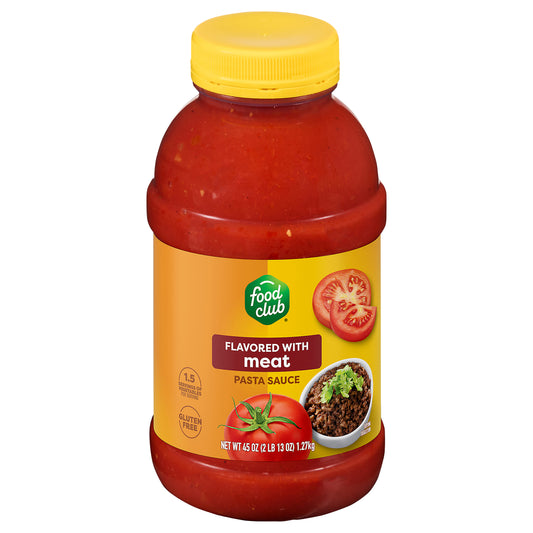 Food Club Flavored with Meat Pasta Sauce 45 oz