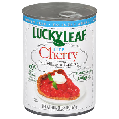 Lucky Leaf Lite Cherry Fruit Filling 20 oz.