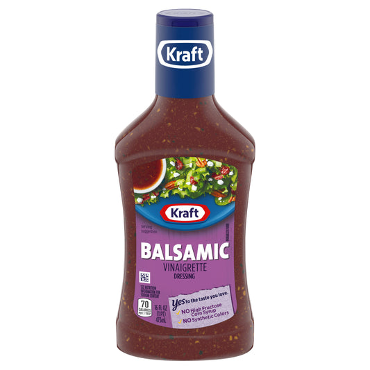 Kraft Balsamic Vinaigrette Dressing, 16 fl oz Bottle