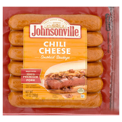 Johnsonville Chili Cheese Smoked Sausages 14 oz