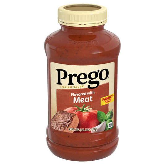 Prego Flavored with Meat Italian Sauce Family Size 45 oz