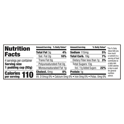 Snack Pack Tapioca Pudding, 4 Count Pudding Cups (12 Pack)