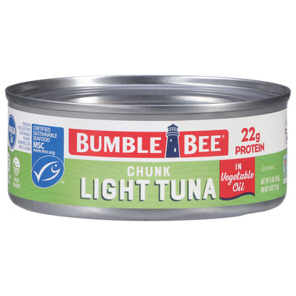 Bumble Bee Chunk Light Tuna in Vegetable Oil 5 oz