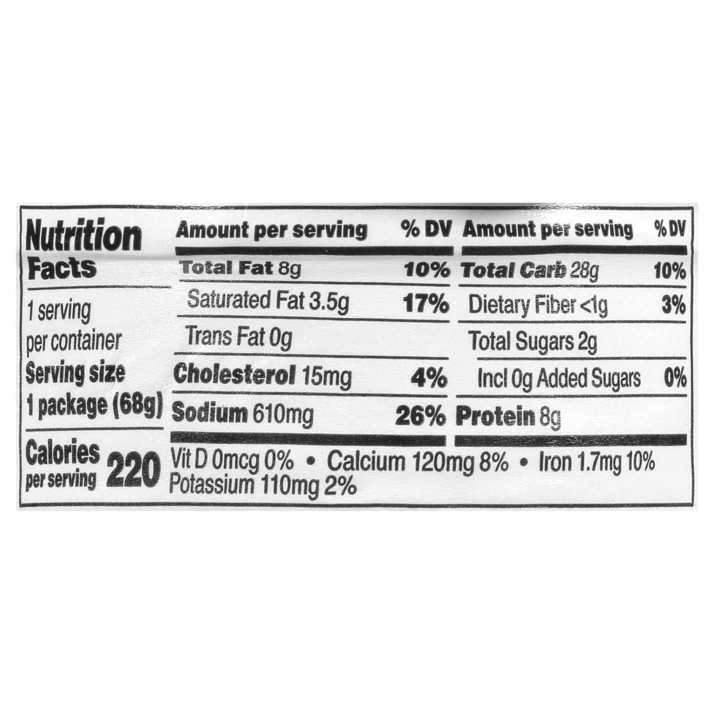 Food Club Original Shells & Cheddar Dinner 2.39 oz