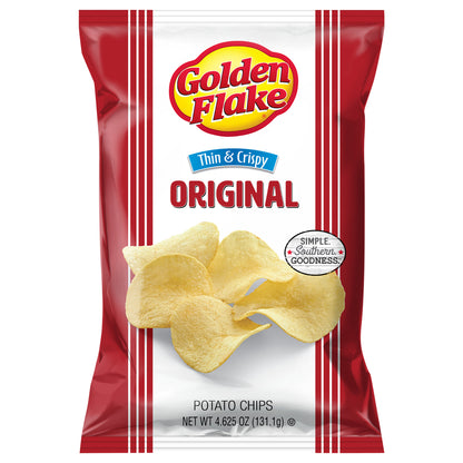 4.625 oz Golden Flake Thin & Crispy Original Potato Chips