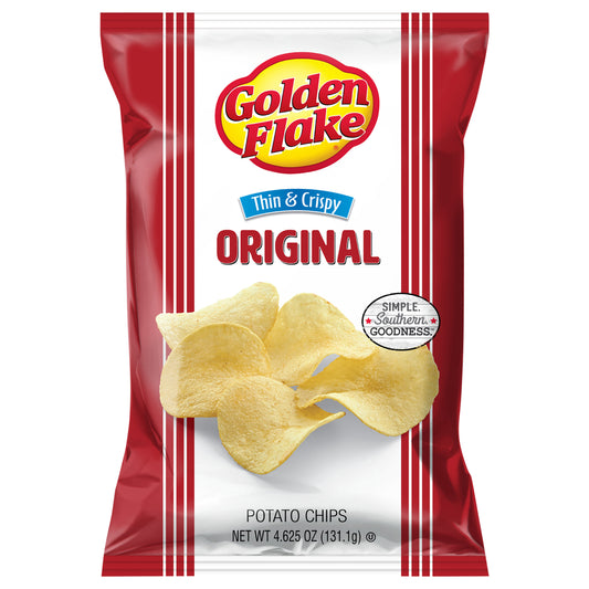 4.625 oz Golden Flake Thin & Crispy Original Potato Chips