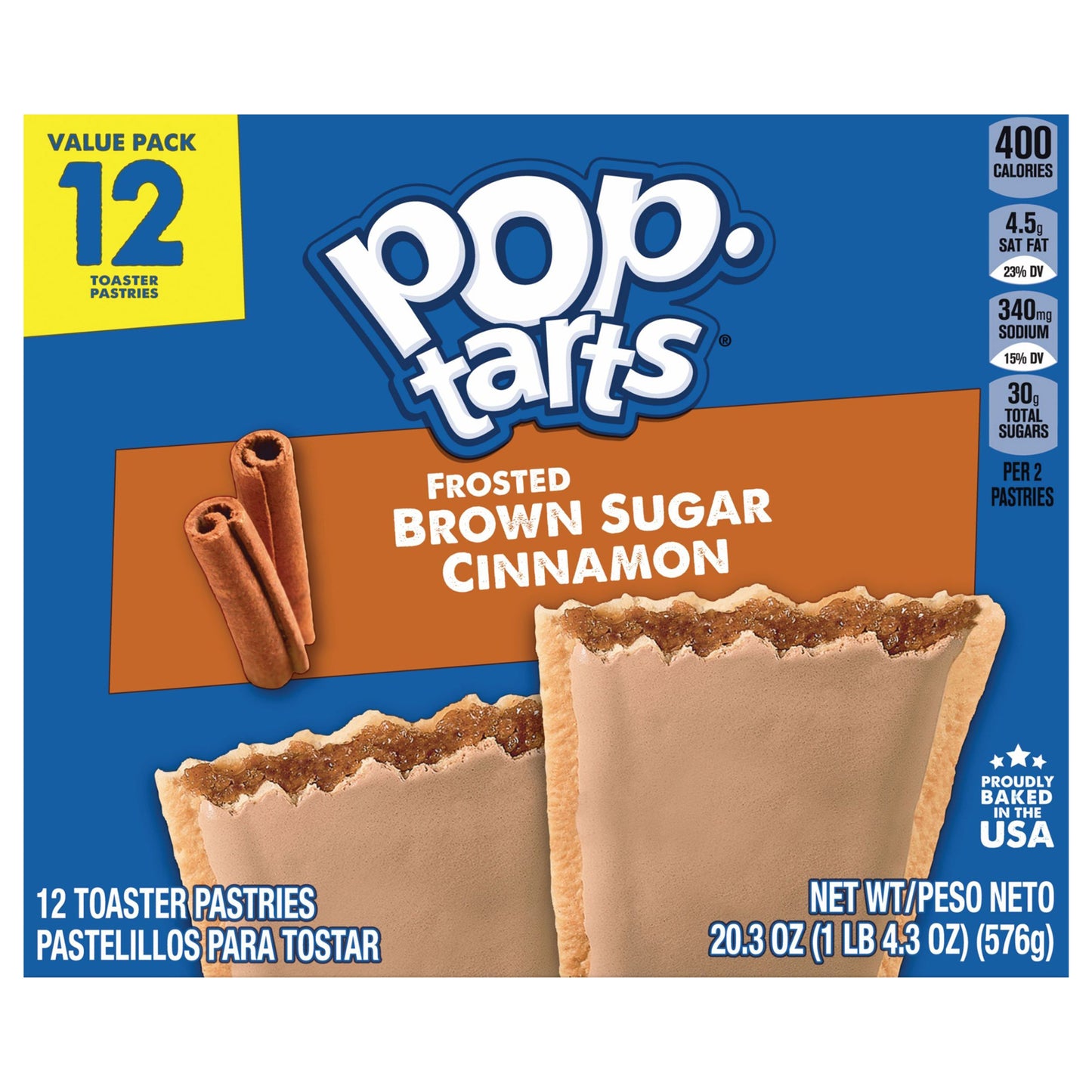 Pop-Tarts Frosted Brown Sugar Cinnamon Toaster Pastries