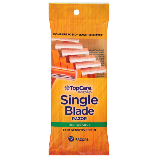 TopCare Everyday Single Blade Disposable Razors 12 ea