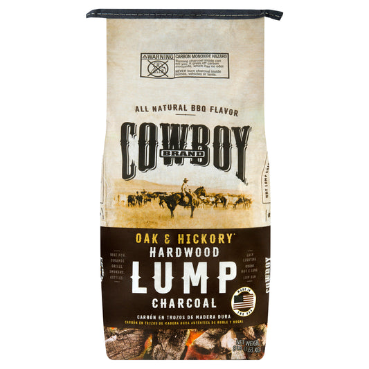 Cowboy Charcoal Oak & Hickory Lump Charcoal 8lb