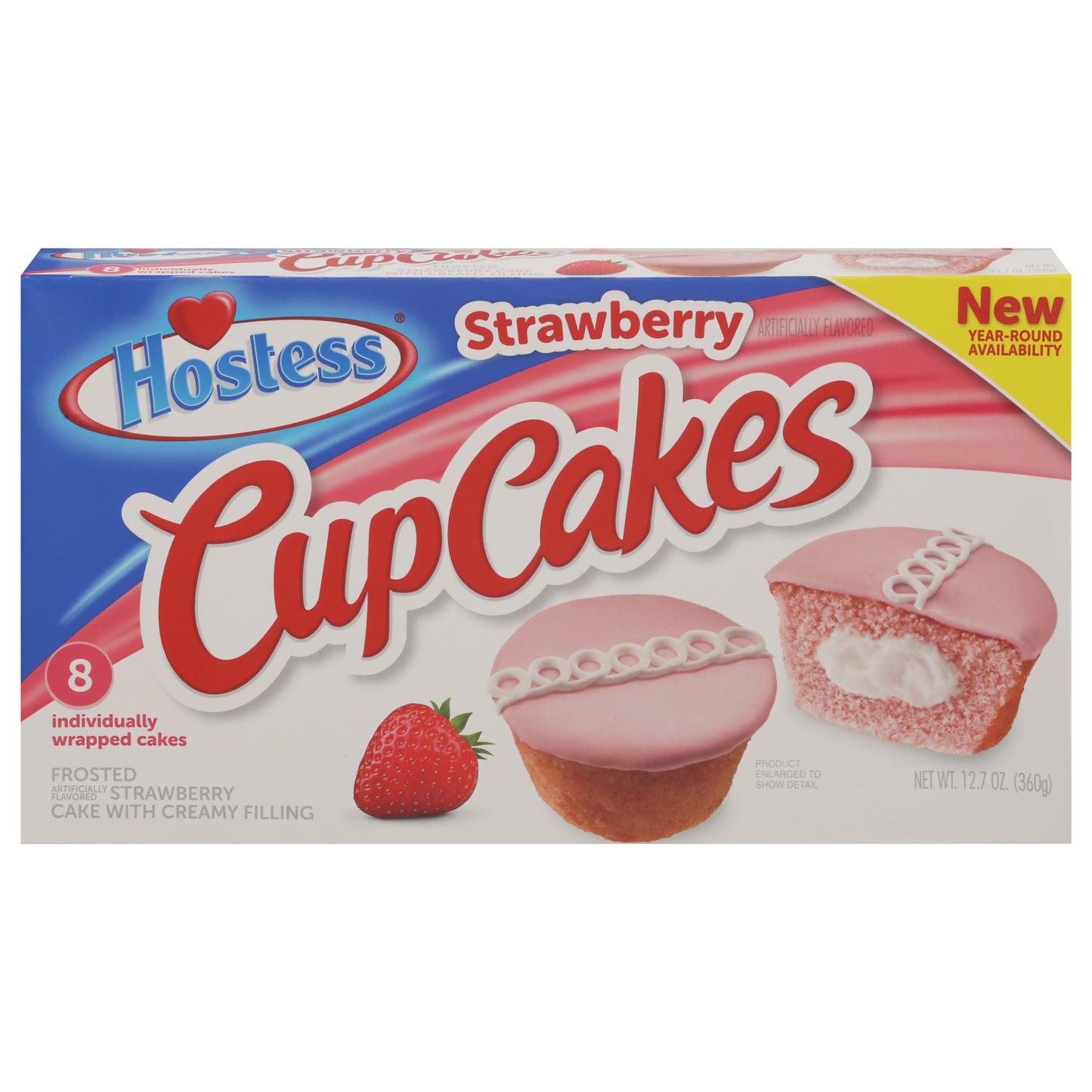 Hostess Strawberry Cup Cakes 8 ea