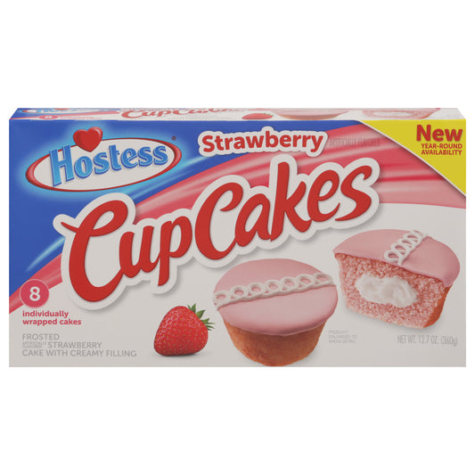 Hostess Strawberry Cup Cakes 8 ea