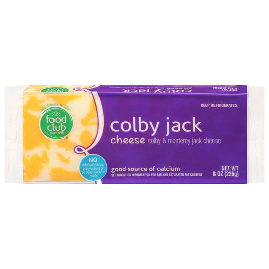 Food Club Colby Jack Cheese 8 oz