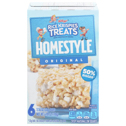 Rice Krispies Treats Homestyle Original Crispy Marshmallow Squares 6 - 1.16 oz Bars